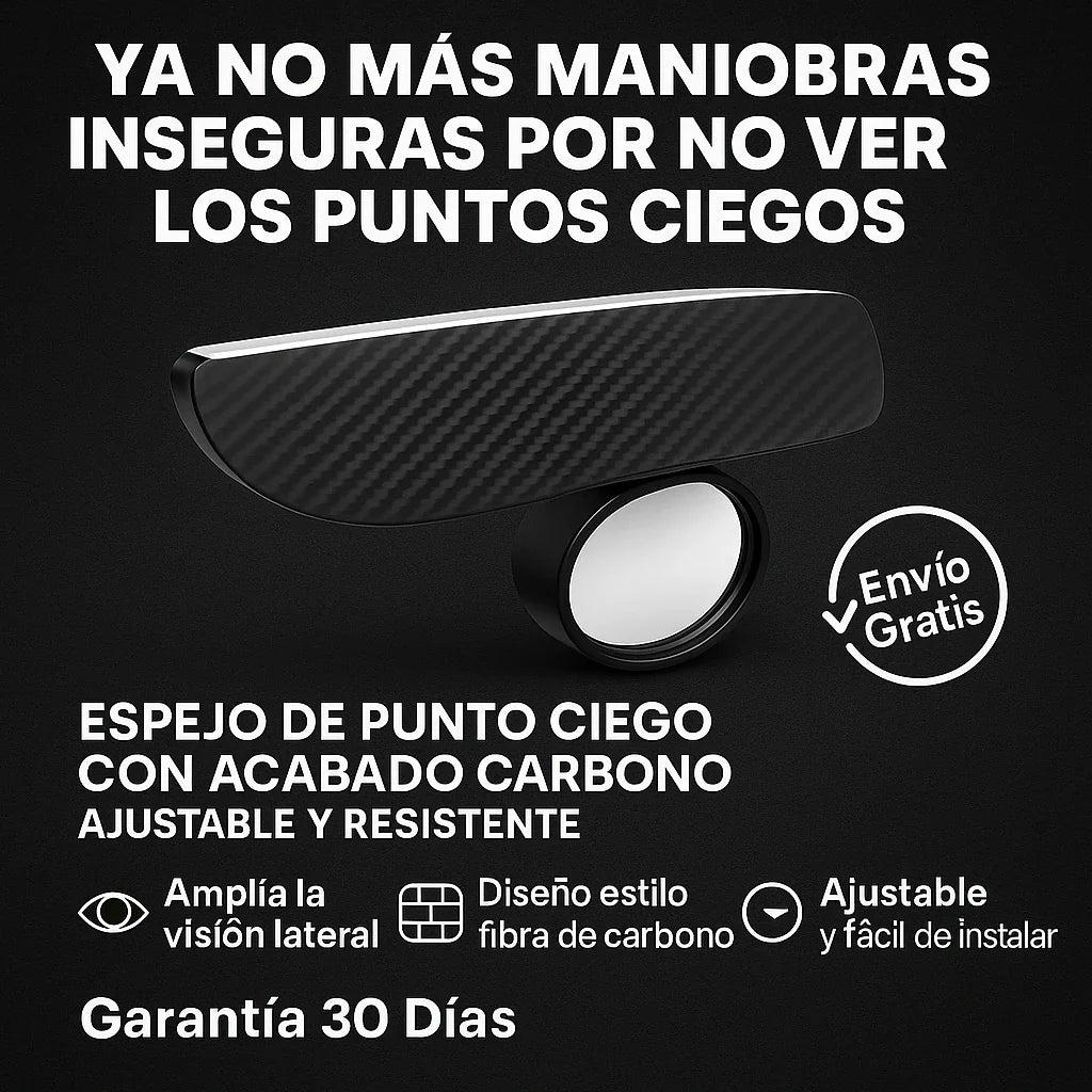 ClearView 360™ Espejo Punto Ciego Carbono